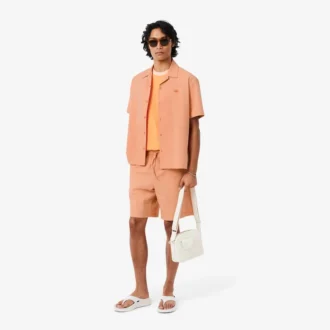 Katoenen seersuckershort