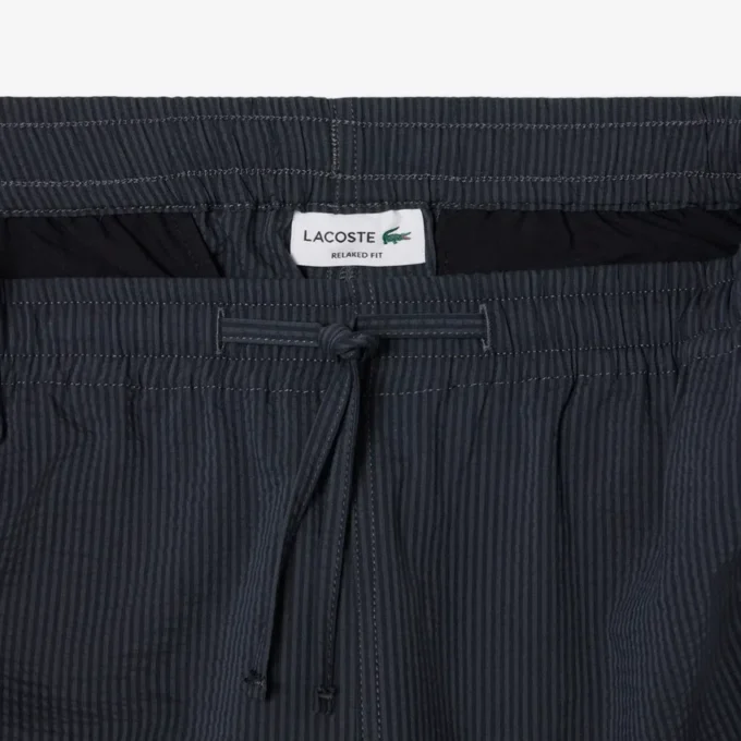 Katoenen seersuckershort