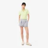 Katoenen short met plooien