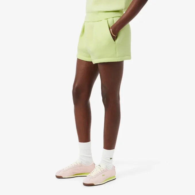 Katoenen short met plooien