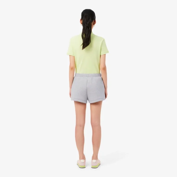 Katoenen short met plooien