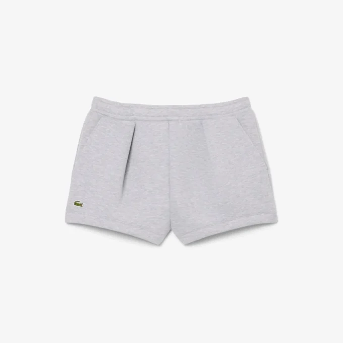 Katoenen short met plooien