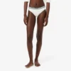 Katoenen slip met gestreepte tailleband