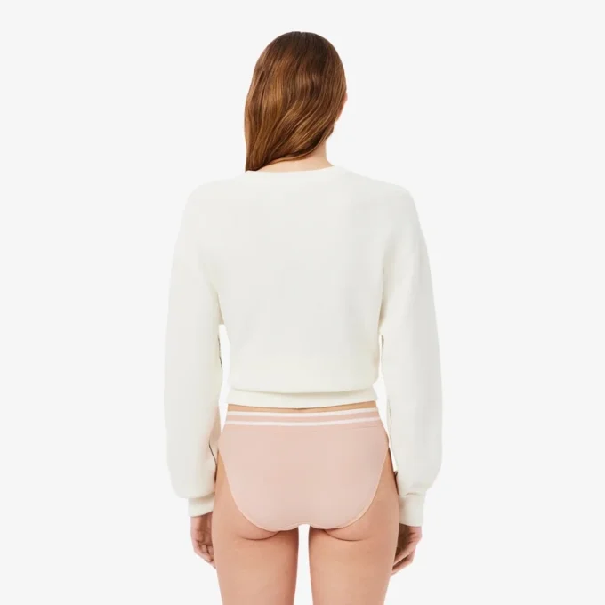 Katoenen slip met gestreepte tailleband