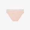 Katoenen slip met gestreepte tailleband