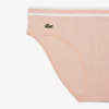 Katoenen slip met gestreepte tailleband