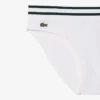 Katoenen slip met gestreepte tailleband