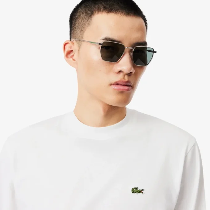 Katoenen T-shirt met lange mouwen voor heren