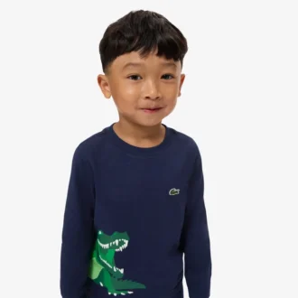 Katoenen T-shirt met lange mouwen voor jongens
