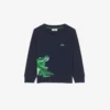Katoenen T-shirt met lange mouwen voor jongens