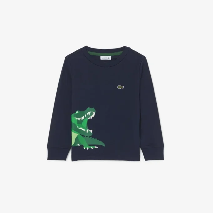 Katoenen T-shirt met lange mouwen voor jongens