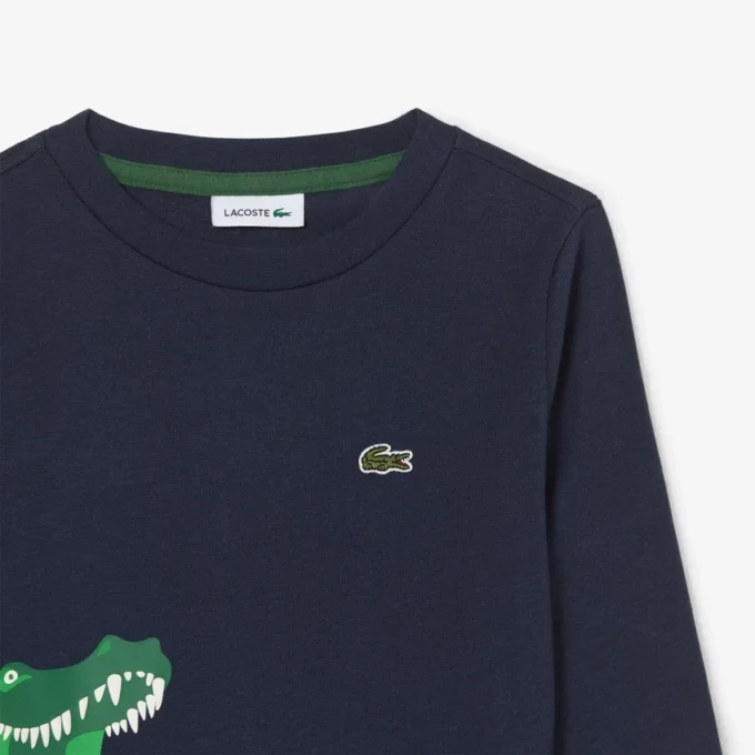 Katoenen T-shirt met lange mouwen voor jongens