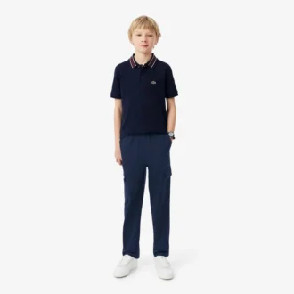 Katoenen twill cargobroek voor jongens