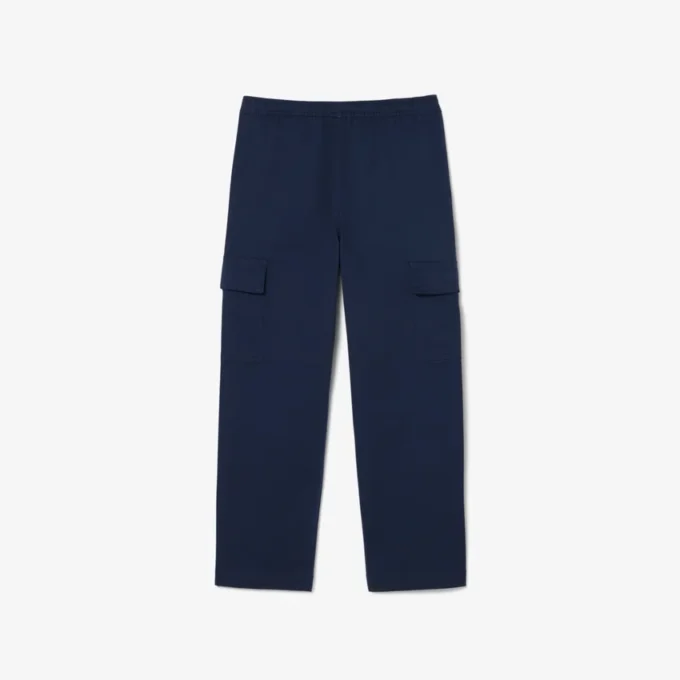 Katoenen twill cargobroek voor jongens