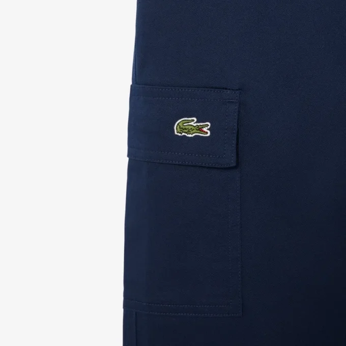 Katoenen twill cargobroek voor jongens