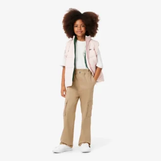Katoenen twill cargobroek voor meisjes