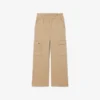 Katoenen twill cargobroek voor meisjes