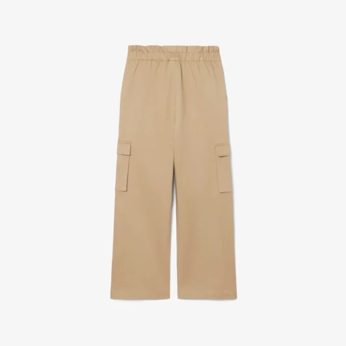 Katoenen twill cargobroek voor meisjes