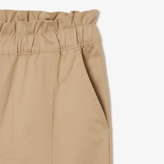 Katoenen twill cargobroek voor meisjes