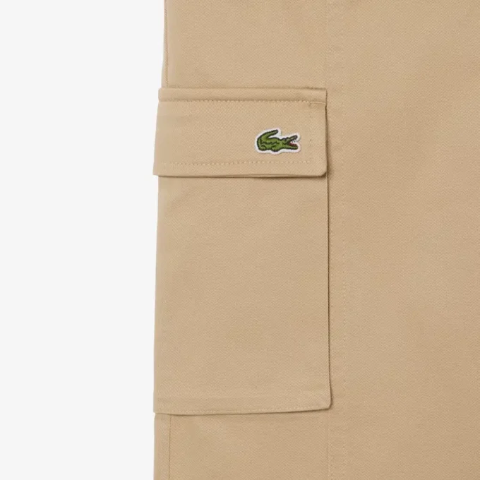 Katoenen twill cargobroek voor meisjes