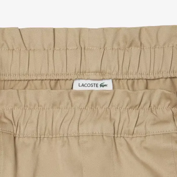 Katoenen twill cargobroek voor meisjes