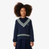 Katoenen vest met V-hals voor meisjes