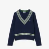 Katoenen vest met V-hals voor meisjes
