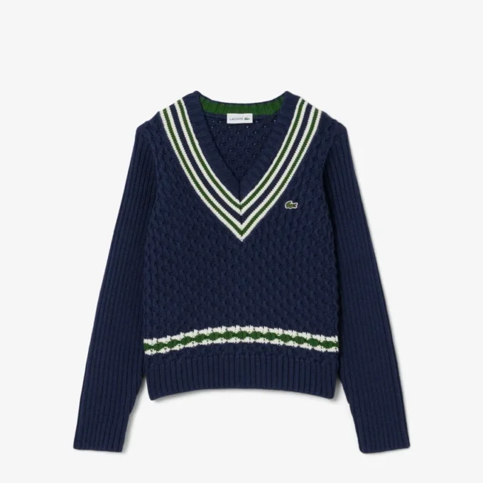 Katoenen vest met V-hals voor meisjes