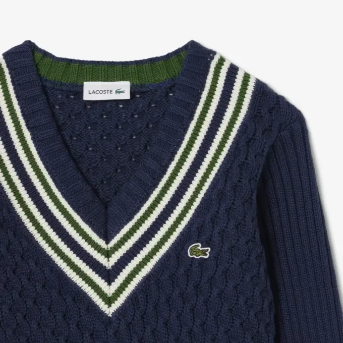 Katoenen vest met V-hals voor meisjes