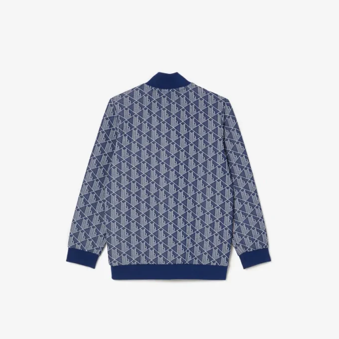Kinder-sweatshirt met hoge kraag en ritssluiting met Paris-monogram