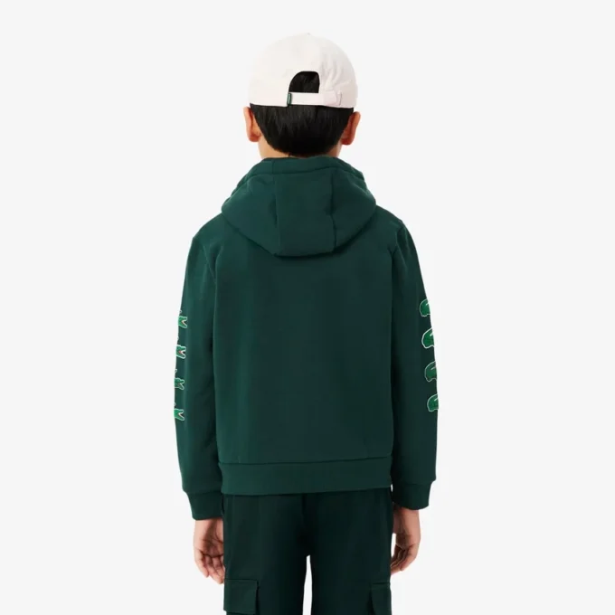 Kinderhoodie met rits en print