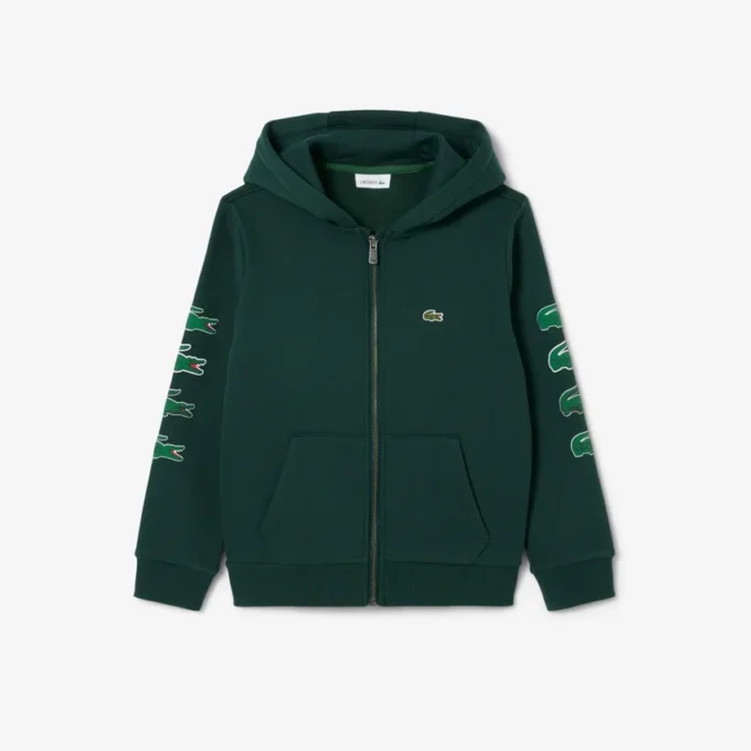 Kinderhoodie met rits en print