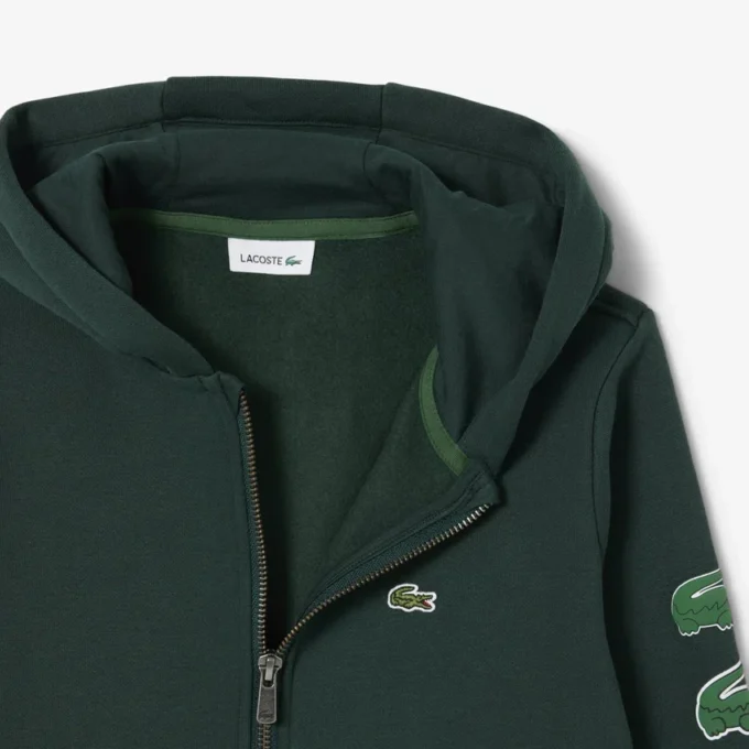 Kinderhoodie met rits en print