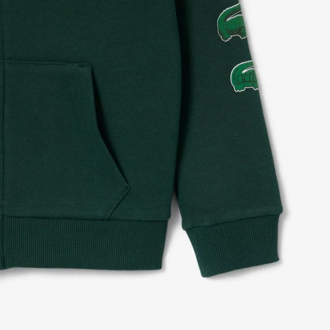 Kinderhoodie met rits en print