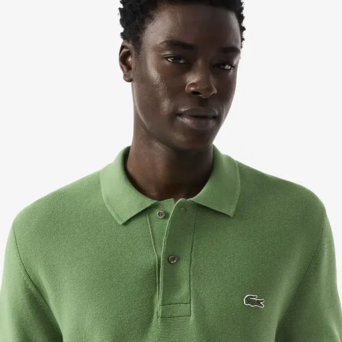 Klassiek gesneden gebreide Polo