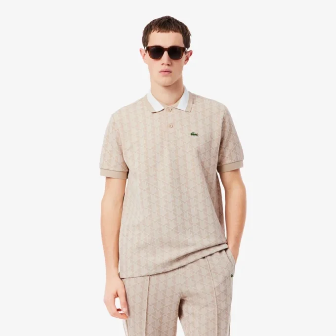 Klassiek gesneden monogrampolo voor heren