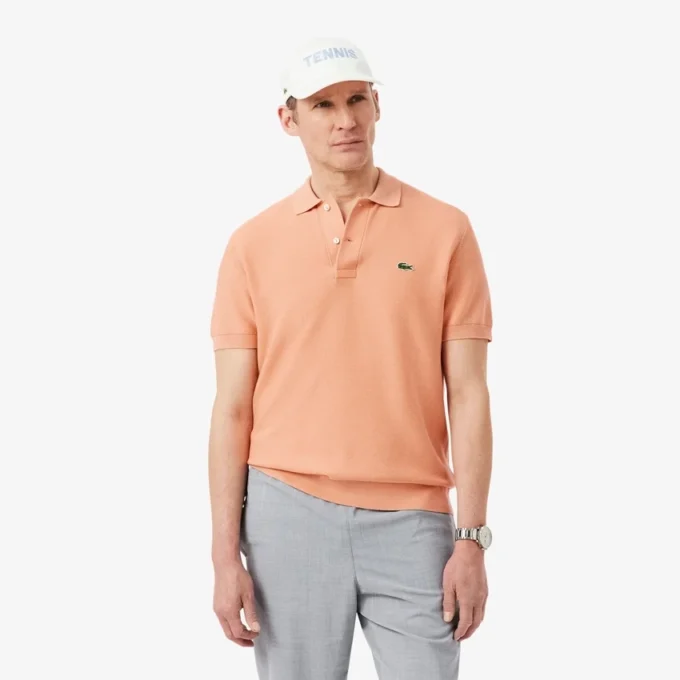 Klassiek getailleerd gebreid poloshirt