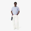 Klassiek getailleerd gebreid poloshirt