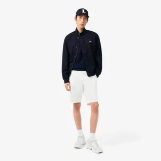 Klassiek getailleerd gebreid poloshirt