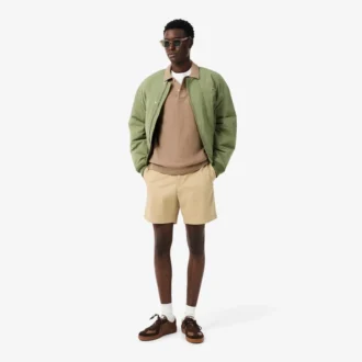 Klassiek getailleerd gebreid poloshirt