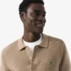 Klassiek getailleerd gebreid poloshirt