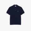Klassiek getailleerd gebreid poloshirt