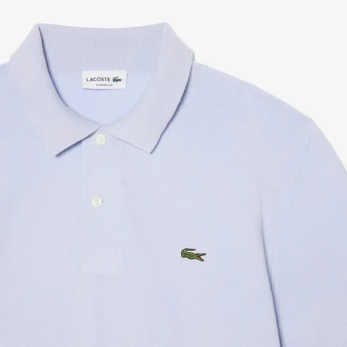 Klassiek getailleerd gebreid poloshirt