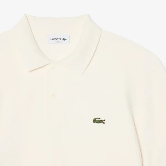 Klassiek getailleerd gebreid poloshirt