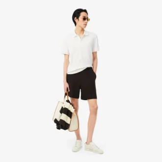 Klassiek getailleerd geribbeld polo-shirt