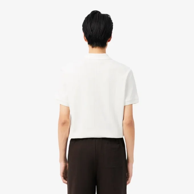 Klassiek getailleerd geribbeld polo-shirt