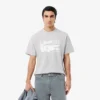 Klassiek zittend katoen T-shirt met print voor heren