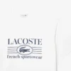 Klassiek zittend katoen T-shirt met print voor heren