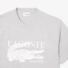 Klassiek zittend katoen T-shirt met print voor heren