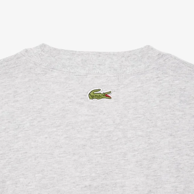 Klassiek zittend katoen T-shirt met print voor heren